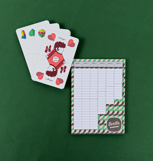 Karten + Schreibblock